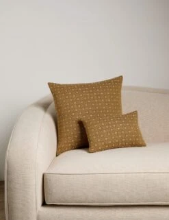 Merola Jacquard Pillow -Lulu Andgeorgia Shop Lulu and Georgia MerolaJacquardPillowSiblingShot MarigoldandIvory 0324 Product