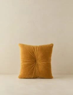 Monroe Velvet Pillow -Lulu Andgeorgia Shop Lulu and Georgia MonroeVelvetSquarePillow Mustard A0660675 1254 Product