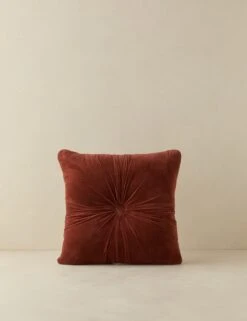 Monroe Velvet Pillow -Lulu Andgeorgia Shop Lulu and Georgia MonroeVelvetSquarePillow Sangria A0660672 1236 Product1