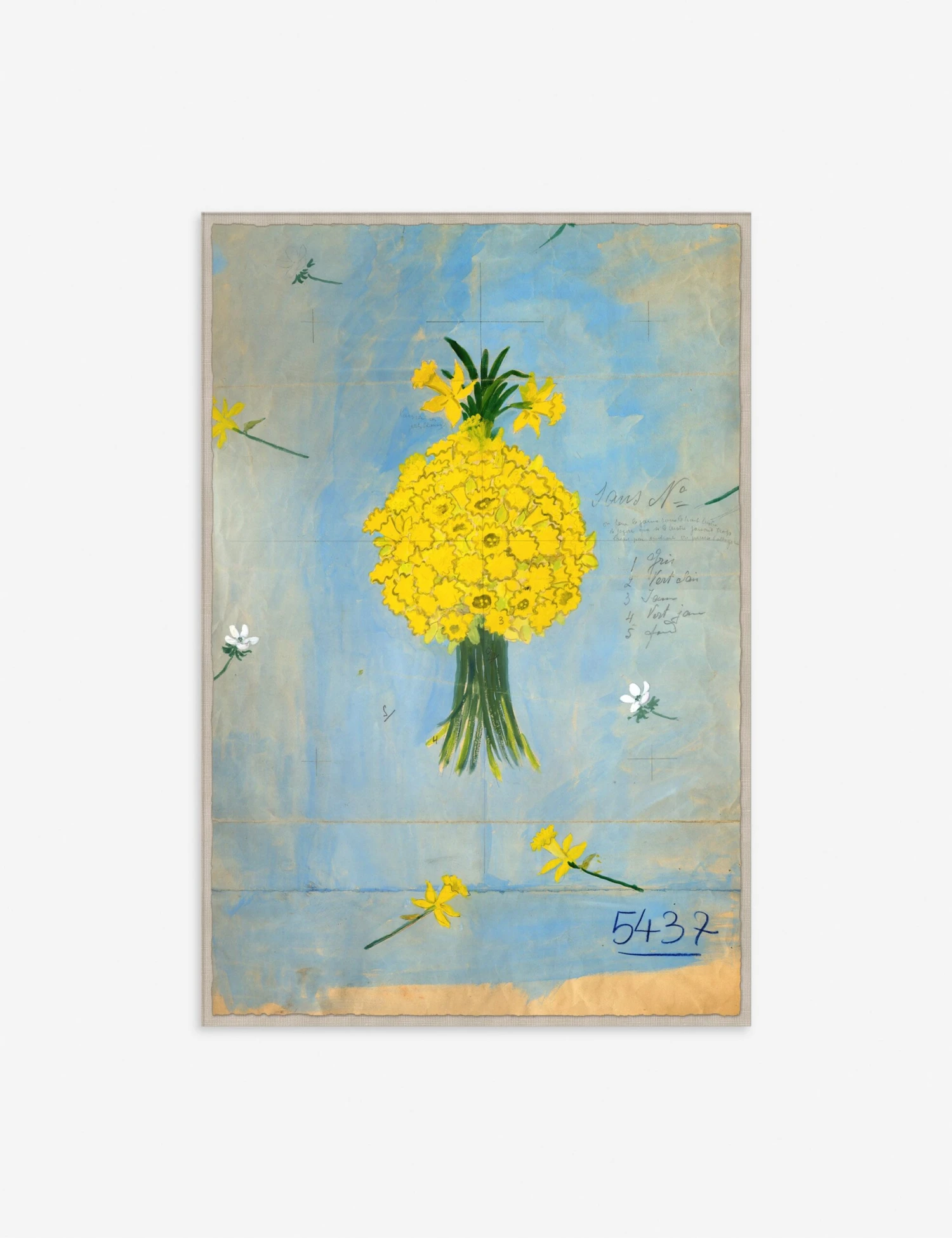 Bouquette De Jonquilles Print By Paule Marrot 1 Bouquette De Jonquilles Print By Paule Marrot