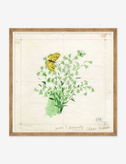 Clochettes Et Papillon I Print By Paule Marrot