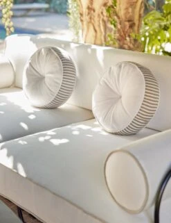 Littu Indoor / Outdoor Striped Disc Pillow By Sarah Sherman Samuel 24 Littu Indoor / Outdoor Striped Disc Pillow By Sarah Sherman Samuel -Lulu Andgeorgia Shop Lulu and Georgia SSS Living1 0709 LIFESTYLE Site Crop Lifestyle