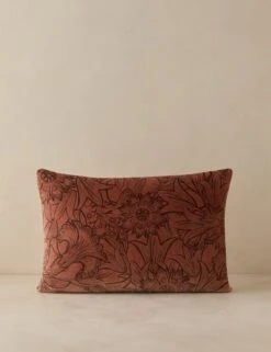 Sandell Velvet Pillow -Lulu Andgeorgia Shop Lulu and Georgia SandellVelvetPillow Rouge Lumbar A0660956 1 Product
