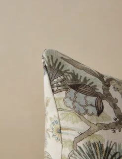 Shenyang Print Linen Pillow By Scalamandre -Lulu Andgeorgia Shop Lulu and Georgia ShenyangPrintLinenPillowbyScalamandre Parchment Lumbar L0485495 660 Product