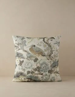Shenyang Print Linen Pillow By Scalamandre -Lulu Andgeorgia Shop Lulu and Georgia ShenyangPrintLinenPillowbyScalamandre Parchment Square L0485494 648 Product