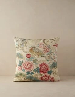 Shenyang Print Linen Pillow By Scalamandre