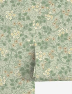 Silver Lime Wallpaper By Sanderson -Lulu Andgeorgia Shop Lulu and Georgia SliverLime Nymph Sanderson Product