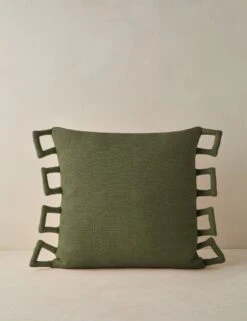 Sofia Linen Pillow -Lulu Andgeorgia Shop Lulu and Georgia SofiaLinenPillowCover Olive Square A0660308 1 product