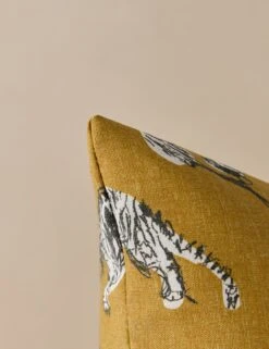 Tiger Indoor / Outdoor Pillow By Sarah Sherman Samuel -Lulu Andgeorgia Shop Lulu and Georgia TigerOutdoorPillowbySarahShermanSamuel Goldenrod 18 x18 L0496303 491 Product
