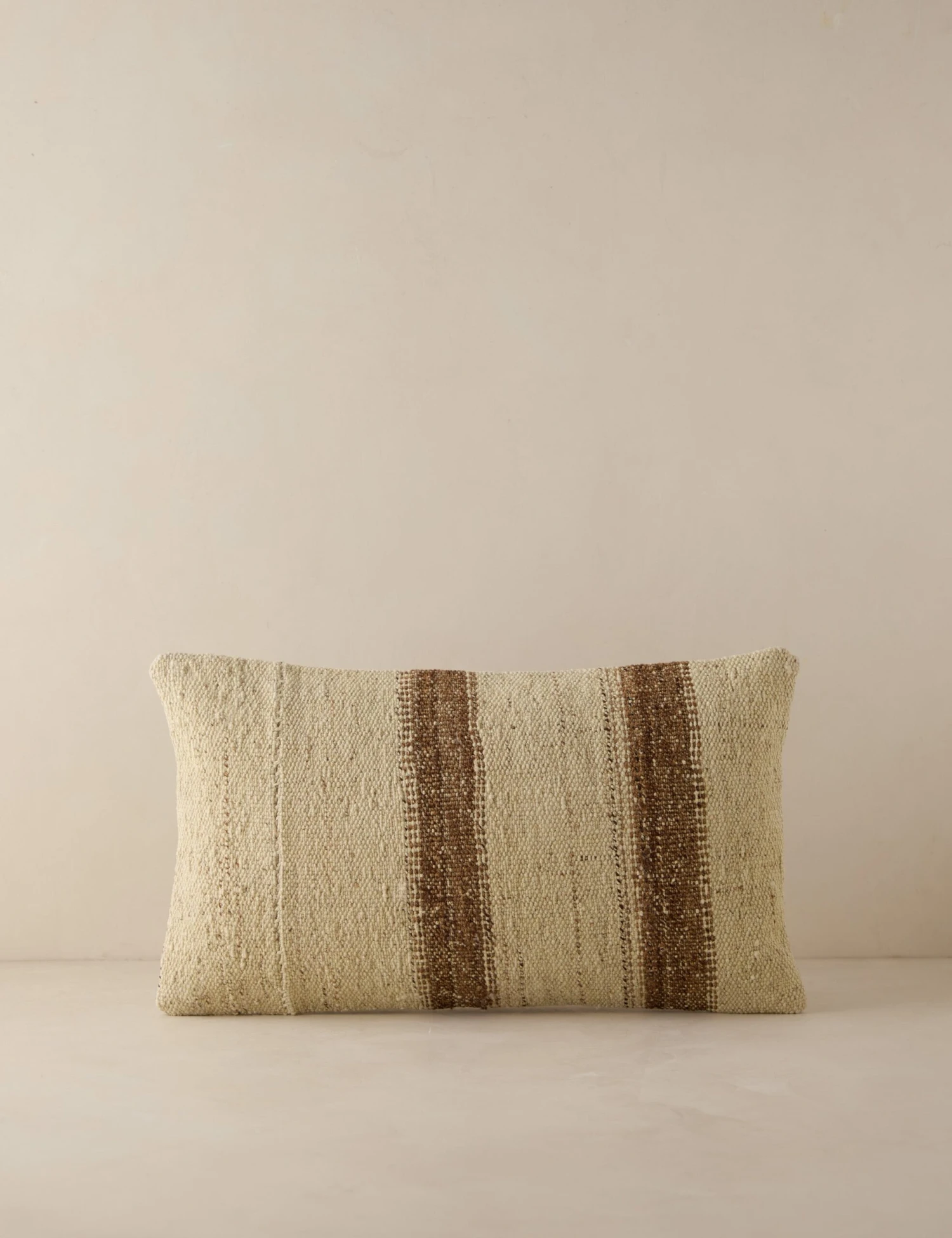 Vintage Lumbar Pillow No. 185, 12" X 20"