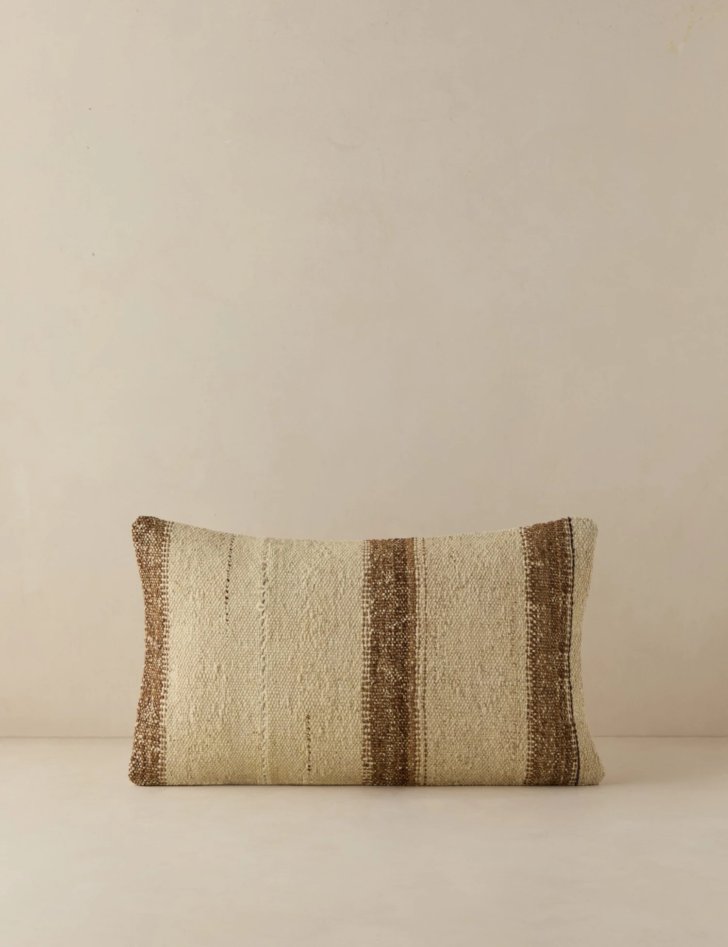 Vintage Lumbar Pillow No. 136, 12" X 20"