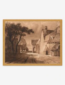 Study Of Old Buildings Print By Samuel Palmer -Lulu Andgeorgia Shop MUSBUI2418GS