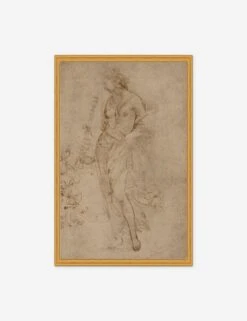 Female Figure With A Tibia Print By Raphael -Lulu Andgeorgia Shop MUSFEM1828GS