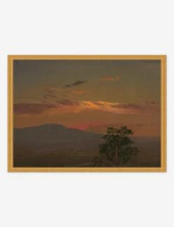 Landscape At Sunset, Hudson NY Print -Lulu Andgeorgia Shop MUSHUD4029GS