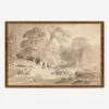 Rural Landscape In The Mark Brandenburg Print By Carl Blechen