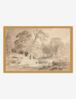 Rural Landscape In The Mark Brandenburg Print By Carl Blechen -Lulu Andgeorgia Shop MUSMAR2416GS
