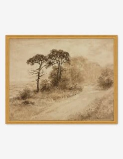 Landscape With Winding Road Print By Thomas Doughty -Lulu Andgeorgia Shop MUSWIN3024GS