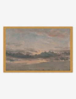 Yale, A Cloud Study, Sunset Print -Lulu Andgeorgia Shop MUSYAL2416GS