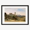 Monte Pincio, Rome Print By Jean-Baptiste-Camille Corot -Lulu Andgeorgia Shop MontePincio RomeBlackmatted