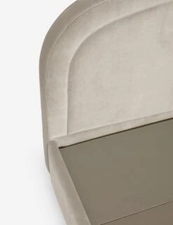 Newbery Platform Bed -Lulu Andgeorgia Shop NewberyPlatformBed Oatmeal Velvet Queen L04731295031 Product