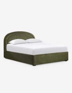 Newbery Platform Bed -Lulu Andgeorgia Shop NewberyPlatformBed Olive Velvet Queen L04731295027 Product
