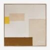 Patchwork Copper + Yellow Wall Art By Visual Contrast