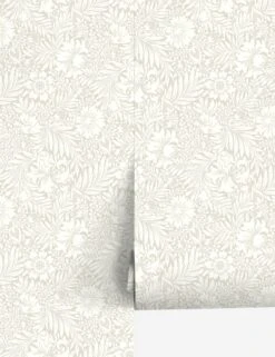Modern Acanthus Peel + Stick Wallpaper By Erin & Ben Co. -Lulu Andgeorgia Shop PSW1445RL