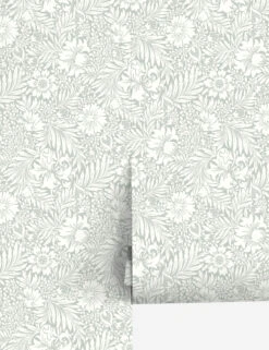 Modern Acanthus Peel + Stick Wallpaper By Erin & Ben Co. -Lulu Andgeorgia Shop PSW1446RL