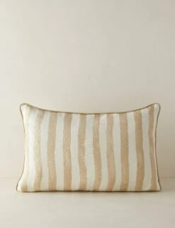 Painterly Stripe Linen Pillow By Sarah Sherman Samuel -Lulu Andgeorgia Shop PainterlyStripeLinenLumbarPillow NaturalandIvorybySarahShermanSamuel A0656010B1086 Product