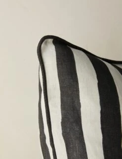 Painterly Stripe Linen Pillow By Sarah Sherman Samuel -Lulu Andgeorgia Shop PainterlyStripeLinenPillow BlackandIvorybySarahShermanSamuel A0656005B1080 Product