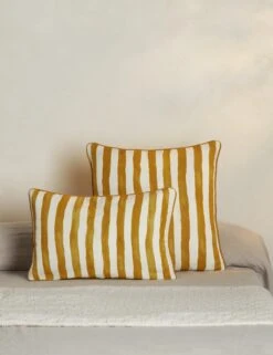 Painterly Stripe Linen Pillow By Sarah Sherman Samuel -Lulu Andgeorgia Shop PainterlyStripeLinenPillow GoldenrodandIvorybySarahShermanSamuel A0656006B 2193 StudioLifestyle ca45d0ca 9c40 4782 a2e9 955930d18cab