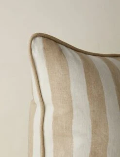 Painterly Stripe Linen Pillow By Sarah Sherman Samuel -Lulu Andgeorgia Shop PainterlyStripeLinenPillow NaturalandIvorybySarahShermanSamuel A0656007B2 Product
