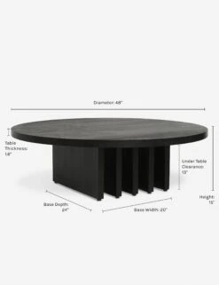 Pentwater Round Coffee Table By Sarah Sherman Samuel -Lulu Andgeorgia Shop PentwaterCoffeeTable Black 3647