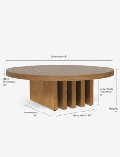 Pentwater Round Coffee Table By Sarah Sherman Samuel -Lulu Andgeorgia Shop PentwaterCoffeeTable Natural 3897