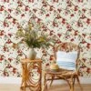 Pomegranate Birds Grasscloth Wallpaper By Nathan Turner -Lulu Andgeorgia Shop Pomegranate Birds Grasscloth RS