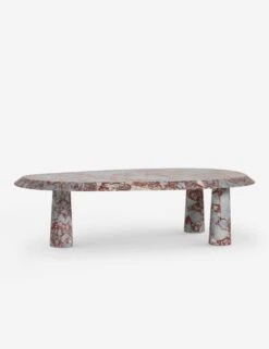 Rodolfo Marble Coffee Table 11 Rodolfo Marble Coffee Table -Lulu Andgeorgia Shop RodolfoMarbleCoffeeTable RedMarble A0658037 Product 2161