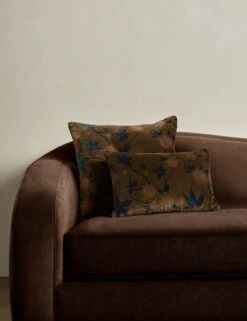 Royce Velvet Pillow -Lulu Andgeorgia Shop RoyceVelvetPillowSiblingShot Olive Product 0699