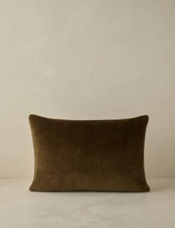 Royce Velvet Pillow -Lulu Andgeorgia Shop RoyceVelvetPillow Olive Lumbar A0658534B Product 0442