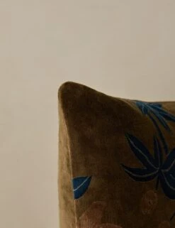 Royce Velvet Pillow -Lulu Andgeorgia Shop RoyceVelvetPillow Olive Lumbar A0658534B Product 0444