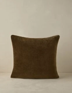 Royce Velvet Pillow -Lulu Andgeorgia Shop RoyceVelvetPillow Olive Square A0658533B Product 0383