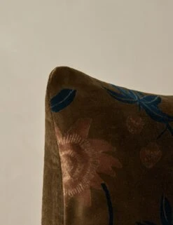 Royce Velvet Pillow -Lulu Andgeorgia Shop RoyceVelvetPillow Olive Square A0658533B Product 0384
