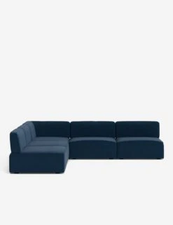 Solana Corner Sectional Sofa By Eny Lee Parker -Lulu Andgeorgia Shop SolanaCornerSectionalSofa BlueVelvet120 WithoutBolster L0469139 Front 1