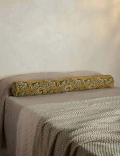 Tiger Long Bolster Pillow By Sarah Sherman Samuel -Lulu Andgeorgia Shop TigerLongBolsterPillowbySarahShermanSamuel Gold A0655827B StudioLifestyle