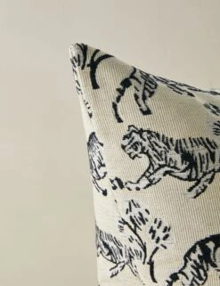 Tiger Pillow By Sarah Sherman Samuel -Lulu Andgeorgia Shop TigerPillowbySarahShermanSamuel Ivory A0655807B1018 Product