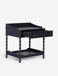 Topia Nightstand By Ginny Macdonald -Lulu Andgeorgia Shop TopiaSideTable Black17011