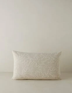Topos Embroidered Pillow By Élan Byrd