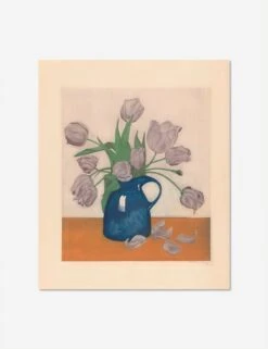 Tulips In A Pitcher Print By Frans Everbag -Lulu Andgeorgia Shop TulipsinaPitcherUnframedPrint