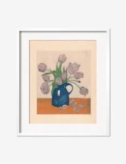 Tulips In A Pitcher Print By Frans Everbag -Lulu Andgeorgia Shop TulipsinaPitcherWhiteMatted