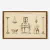 Vases, Furniture And Objects Discovered At Herculaneum Wall Art By Pierre-Adrien Pâris, Original Work Held By The J. Paul Getty Museum -Lulu Andgeorgia Shop Vases FurnitureandObjectsDiscoveredatHerculaneumBronzeGoldFrame