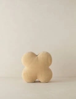 Velvet Clover Pillow By Sarah Sherman Samuel -Lulu Andgeorgia Shop VelvetCloverPillow LightBeigebySarahShermanSamuel LightBeige A0656533 3820 Product